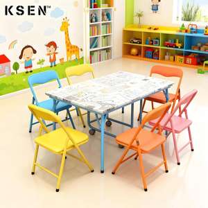 Escritorio de lectura multifuncional de madera para niños, mesa plegable para actividades, aprendizaje, estudio y juego, juego de mesa y silla para niños KC-TC0085 - Product Image 5