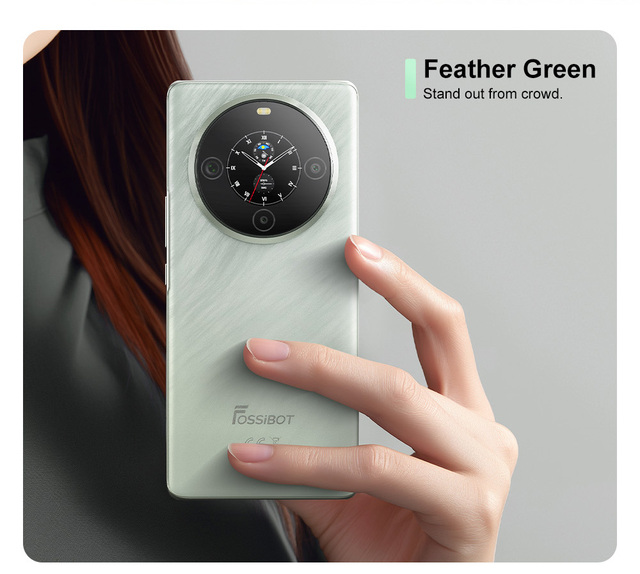 Fossibot S3Pro 6.67 Inch 6Gb+128Gb 5000Mah Rear Display 4G Android 14 Cell Phones Smartphones With Fingerprint Recognition