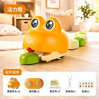 Jouet grenouille magnétique télécommandé, Serpent gourmand RC qui mange des voitures, Jouet de course interactif éducatif, Jeu de fête pour enfants
