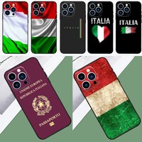Drapeau italien de l'Italie coques de téléphone portable pour Iphone 16 16plus 16pro 16promax 15 15plus 15pro 15promax coque de protection en TPU antichoc