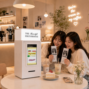 Machine <span class=keywords><strong>de</strong></span> photomaton avec imprimante pour café et boutique éphémère, imprimante <span class=keywords><strong>de</strong></span> photomaton instantanée avec modèles personnalisés - Product Image 1