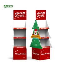Présentoir en carton pour cadeau de Noël promotionnel personnalisé ECO Présentoir pour magasin de supermarché