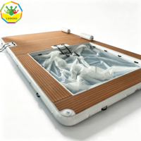 Île flottante gonflable en PVC pour piscine, plateforme de baignade commerciale