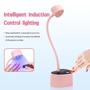 Heart Shape <b>Wireless</b> UV LED Rechargeable Mini Desktop Nail <b>Lamp</b> for Fast Curing Gel Polish Manicure - Product Image 6