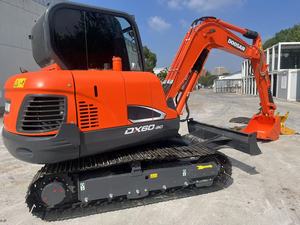 Mini-excavatrice Doosan DX60/DX55 de 6 tonnes, modèle 2020, haute performance, moteur Yanmar, pompe, moteur à engrenages, godet de 0,22 m, 38,9 kW - Product Image 2