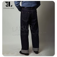 Ensemble Complet LARSUR en Denim Selvedge Sur Mesure 11-15 oz, Jean et Veste Selvedge, 2 Pièces, Style Japonais, Denim Brut pour Hommes