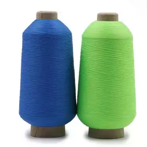 Sewing Thread High Tenacity 100% Polyester GOOD Twist Dty Yarn Raw White Polyester Yarn Dty 300d 96f Polyester Dty 150 48 Dyed
