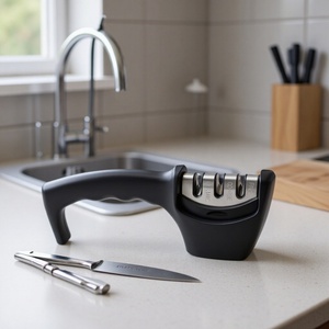 Afilador de Cuchillos Profesional Multifuncional 4 en 1, Accesorios de Cocina, Afilado Rápido de Tijeras para Cuchillas Rectas y Dentadas - Product Image 2