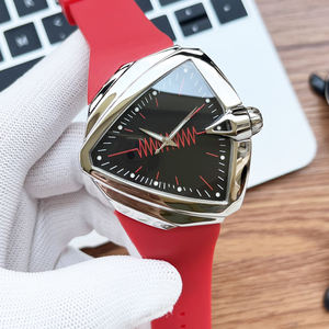 Montres pour hommes Ventura Triangle Luxe - Montre mécanique automatique pour hommes Cadran ECG Bracelet en silicone pour hommes - Product Image 4