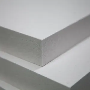 Placa cerâmica refratária de fibra de alumina 1800c Placa de fibra de poli cristalina Mullite