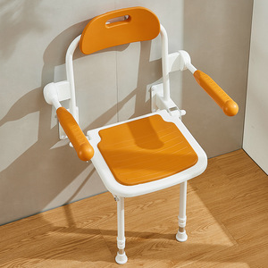 Siège de douche mural You Liang, taille standard, antidérapant, pliable, pour personnes âgées, équipement de sécurité pour la salle de bain - Product Image 1