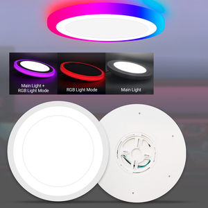 Lámpara Nocturna LED con Control Inalámbrico WIFI de 14 Pulgadas, Moderna, para <span class=keywords><strong>Techo</strong></span>/Superficie, IP44 RGBCW, para Sala de Estar - Product Image 2