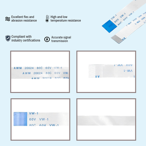 Aangepaste Pitch 0.5Mm 1.0Mm Awm 20798 80c 60V 8 Pin Ffc Flexibele Platte Lint Kabel Kabelboom kabel Assemblage - Product Image 2