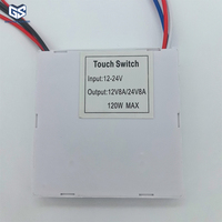 10A 12-24V 双按钮单色三色智能LED灯浴室镜触摸感应开关镜面防雾