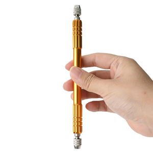 Outil de nettoyage télescopique en forme de stylo, décapant de joint de carrelage à double tête avec bord noir pour le nettoyage des murs et des carreaux - Product Image 2