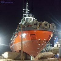 Airbag de lancement de bateau en caoutchouc d'airbag flottant marin