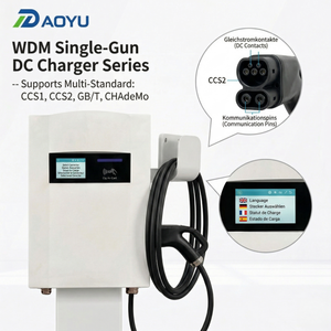 เครื่องชาร์จเร็ว Eco Smart 40kW DC แบบติดผนัง รองรับ CCS1 CCS2 GBT CHAdeMO OCPP 1.6J พร้อมแอปพลิเคชัน  ประสิทธิภาพสูง สำหรับ Green Mall - Product Image 1