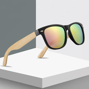 Lunettes de soleil en bambou polarisées UV400 avec verres TAC, monture effet bois, unisexe, protection solaire, style voyage - Product Image 4