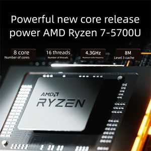 Portátil Todo en Uno VX15E de 15.6 Pulgadas, Fabricante OEM ODM, AMD Ryzen 7 5700U de 8 Núcleos, Windows 11, para Juegos y Oficina - Product Image 3