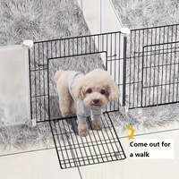 Clôture pour animaux de compagnie Cage intérieure pour chien Petite porte d'isolation moyenne pour maison Clôture pour animaux de compagnie Chenil Cage pour chien
