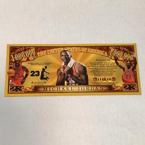 Billets de banque commémoratifs en feuille d'or de superstar de la <span class=keywords><strong>NBA</strong></span> <span class=keywords><strong>Jordan</strong></span> pour les fans - Product Image 6