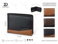 Portafoglio da Uomo in Vera Pelle, Chiusura a 7 Pieghe, Stile Minimalista, Ideale come Regalo - Product Image 1