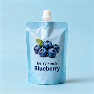 Gravure Printed Zipper <b>Stand</b> up Liquid Pouch <b>Drink</b> Bag High Quality Spout Top Moisture Proof PE Plastic Custom Printed Juice - Product Image 2