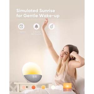 Fabrika doğrudan tedarikçisi Sunrise çalar saat beyaz gürültü uyku makinesi uyku eğitmen uyandırma işığı beyaz gürültü ses makinesi - Product Image 1