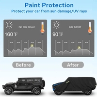 Jeep imperméable et durable de haute qualité couvre la couverture extérieure complète de voiture extérieure tous temps