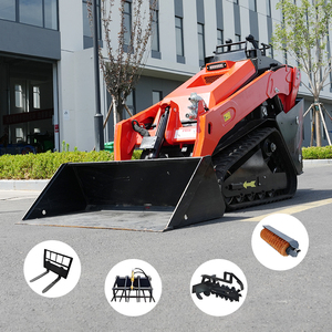 Mini-chargeuse compacte hydraulique V1000 multifonctionnelle pour jardin et ferme, livraison gratuite - Product Image 2
