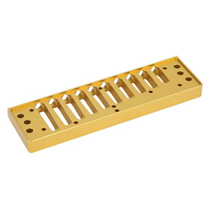 Peigne pour harmonica 10 trous, pièce de rechange pour <span class=keywords><strong>HOHNER</strong></span> SP20, accessoire pour harmonica en alliage d'aluminium - Product Image 2