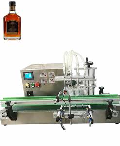 Máquina de Llenado de Líquidos con Bomba Magnética Eléctrica de Alta Precisión de 4 Cabezales y 100 ml, con Cinta Transportadora para Botellas de Plástico/Vidrio - Product Image 3
