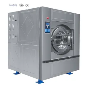 Machine à laver industrielle haute performance équipement de blanchisserie commerciale capacité 50kg extracteur de laveuse à usage intensif