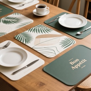 Set de table en silicone alimentaire personnalisé, imperméable, 40*30 cm, isolation thermique, antidérapant, lavable pour la cuisine et la salle à manger - Product Image 2