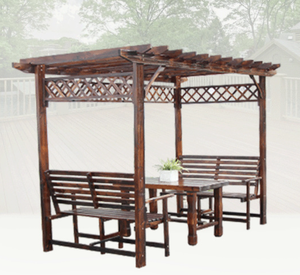 Jardin chinois 12x12 gazebo pavillon <span class=keywords><strong>en</strong></span> <span class=keywords><strong>bois</strong></span> toit extérieur <span class=keywords><strong>auvent</strong></span> rétractable à vendre - Product Image 6