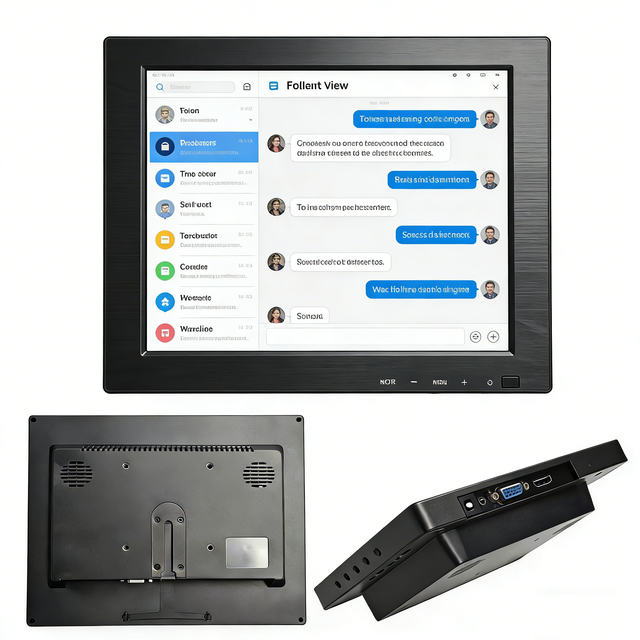 Custom 10.4 Inch Industrial LCD Monitor Sunlight Readable 1024x768 HDMI VGA Display for Automation Equipment