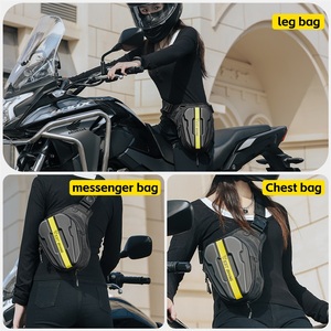 WEST BIKING-Alforjas Duras para Motocicleta, Bolso Cruzado con Cinturón de Sillín para <span class=keywords><strong>Manillar</strong></span>, Bandolera de Pecho para Hombre - Product Image 3