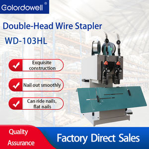 WD-103HL Holler Cabeça De Prego Saddle <span class=keywords><strong>Loop</strong></span> Fio De Costura Fio De Cabeça Dupla Máquina De Grampo Grampeador De Papel Fio De Bobina Elétrica - Product Image 2