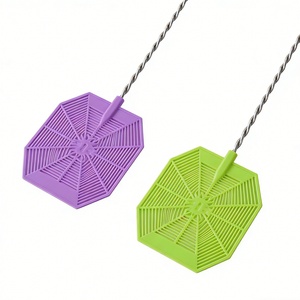 Tueur de mouches à manche métallique, outil manuel durable pour le contrôle des insectes, pour la maison, la cuisine et l'extérieur - Product Image 4