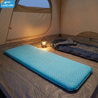 Matelas Gonflable Automatique en PVC de Haute Qualité, Confortable, en Microfibre, Portable, Facile à Ranger pour la Randonnée, l'Escalade, 4 Saisons, 1-2 Personnes