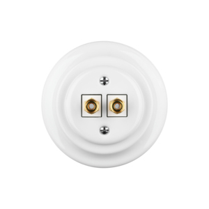 Enchufe de audio de cerámica vintage montado al ras Enchufe de pared de lujo inteligente para el hogar - Product Image 5