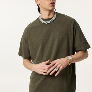 Camisetas de Verano para Hombre, 100% Algodón, Color Sólido, Transpirables, Estilo Hip Hop, Casuales, Básicas, Manga Corta, Corte Regular, Ligeras y Cómodas - Product Image 1