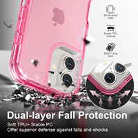 Clair Transparent Épais Heavy Duty Téléphone étui pour iphone 17 16 16E 15 Pro Max Plus 13 14 12 11 Cas Antichoc Couverture Rigide