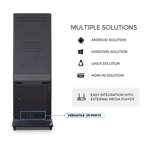 จอแสดงผลดิจิทัลแบบตั้งพื้นเต็มจอ 4K LCD สำหรับการนำทาง พร้อม SDK สำหรับโฆษณาในห้างสรรพสินค้า - Product Image 3