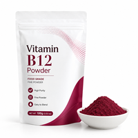 Approvisionnement direct usine : Poudre de Vitamine B12 1% Cyanocobalamine – Matière première de haute qualité en gros pour compléments alimentaires