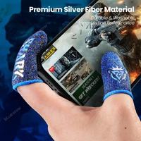 Ces manchons de doigt pour jeux vidéo colorés qui brillent dans le noir sont absorbants et antidérapants, conçus spécifiquement pour les jeux d'e-sport.