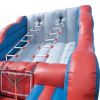 Jeu de course d'escalade gonflable pour 2 joueurs en PVC, écologique, 7x4x3.5m, qualité commerciale, jeu interactif de carnaval personnalisé