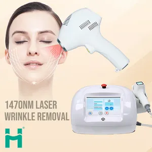 2024 nuevo Huamei 1470nm diodo láser reparación eliminación de arrugas faciales estrías máquina de belleza de arrugas abdominales