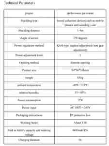 Bloqueur d'enregistrement OEM 302 avec un angle de blindage de 270 degrés, une portée de blindage plus large assurant la sécurité des conversations - Product Image 4