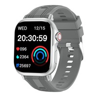 Montre connectée unisexe à écran tactile intégral pour appels, étanche, Android, en plastique, tendance, avec podomètre et moniteur de fréquence cardiaque pour le sport